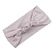 Baby Bow Hairband Koly Girls Photography Toddler Cute Kids Turban Knot Rabbit Headband Headwear (Grey)