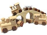 Buchstabenzug | Wunschname zusammenstellen | Holzeisenbahn | EbyReo® Namenszug aus Holz | personalisierbar | auch als Geschenk Set - 4