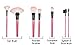 32 Piece Cosmetic Make Up Brush Set Foundation Eye Shadow Eye Browns Lips Angle Eyebrow Blusher Brushes Beautician - Pink