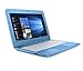 Price comparison product image HP Stream 11-ah005na 11.6 Inch Laptop (Aqua Blue) - (Intel Celeron N3060, 2 GB RAM, 32 GB eMMC, Office 365 and 1 TB OneDrive Cloud Storage with 1 Year Subscription, Windows 10 Home)