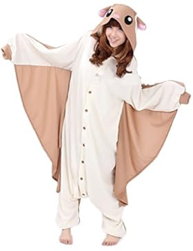 Honeystore Adult Pyjama Cosplay Tier Onesie Body Nachtwäsche Kleid overall Animal Sleepwear Erwachsene