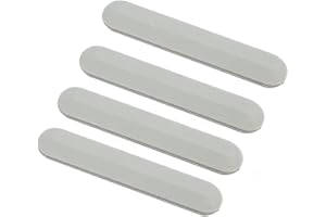 JINTAI 4*pcs/1 Set silbrig Gummi-Fußstreifen für HP Pavilion 14-CE TPN-Q207 (4.3cm*0.8cm*0.1cm) Bottom Cover Rubber Non-Slip Bumper Feet Pad