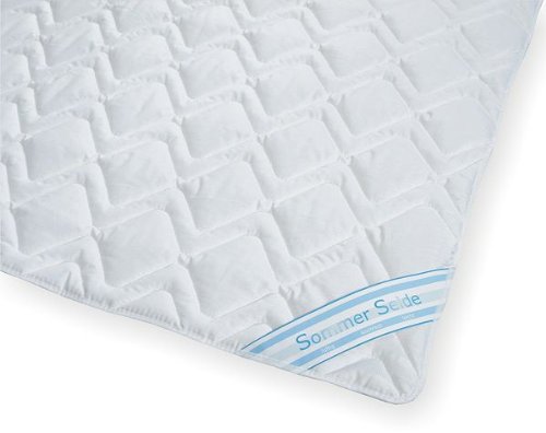 Sommerdecke Bettdecke Wildseide-Baumwolle 155×220 leicht, Füllung 60% Seide und 40% Baumwolle - 2