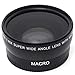 Price comparison product image Yuhtech 55MM 0.45X Wide Angle Lens for Sony Alpha a77 a57 a300 a100 a700 a900 a230 a390 A7 UV