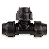 PE Rohr Verschraubung - Form: T-Stück - Rohrdurchmesser: 32 mm