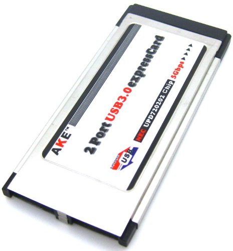 2 Dual Port Hidden Inside USB 3.0 USB3.0 to Express Card ExpressCard 34 34mm Adapter Converter Card NEC Chipset Renesas uPD720202 5.0Gbps