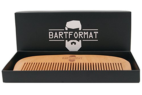 Bartpflege-Set „GLATTMACHER“ von BARTFORMAT – Runde Bartbürste (Wildschweinborsten) + Bart Balsam + Bartkamm (Birnbaumholz) – Für die Tägliche Bartpflege – Ideal als Geschenk - 7