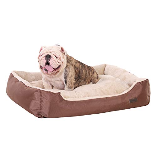 FEANDREA Casa para Mascotas, Cama para Perros, Sofá para Animales, 90 x 70 x 17 cm, PGW04Z