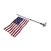 Produktbild Motorrad Flagge Fahnenmast mit American USA Flagge für Honda Goldwing CB VTX CBRYamaha Harley Davidson