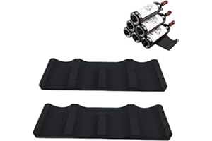 Gotetiso 2 Pièces Range Bouteille Frigo Support Bouteille Empilage Tapis Casier à Vin en Silicone Tapis en Bière Casier à Bouteilles Porte Bouteilles Pliable Étagère à Bouteille Rangement Frigo