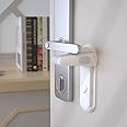 SAFELON 2 Pack Door Lever Locks for Childproof & Petproof, Door Handle Locks for Toddlers, Baby Safety Locks for Toddlers (White)