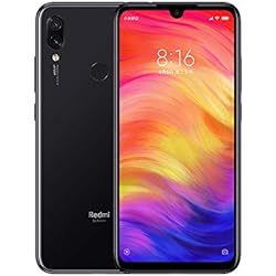 Xiaomi Redmi Note 7 Smartphones de 6.3'' Pantalla Completa, 4GB RAM + 64GB ROM, Snapdragon 660 procesador Octa-Core, 13MP Delantero y 48MP + 5MP Doble cámara Trasera Teléfonos móviles (Negro)