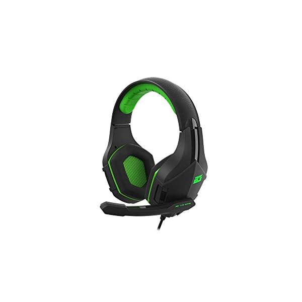 BG Vicker Binaural Diadema Negro, Verde Auricular con micrófono - Auriculares con micrófono (Consola de Videojuegos + PC… - Image 4
