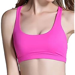 Innerternet_Underwear de Mujer,Sujetador Liso de Fitness Deportivo a Prueba de Golpes sin Anillo de Acero, Elegante y Delgado Chaleco Deportivo （Negro/Rosa/Rosa/púrpura