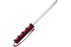 Fokroin Bâtons à Manche de Marteau, Marteau de Détection de Tambour Creux à Tige Télescopique épaissie de 115cm pour L'inspection de la Décoration de la Maison