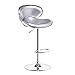 Produktbild Barhocker, Mode Stühle Registrierkassen Drehstühle Freizeit Stühle Barhocker Hochstühle Zurück Startseite Continental Frühstück Stühle (11 Farben, 2 Größen) Mode (Farbe : Silber, größe : 41cm)
