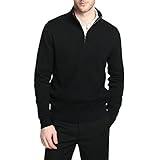 KOMFORTABEL: Dieser Troyer ist dank seiner qualitativ hochwertigen und weichen Materialqualität aus 45% Baumwolle und 55% Polyacryl super angenehm zu tragen. Der Strickpullover macht bequeme, stilsichere und legere Looks zum Klacks. Ob mit Jeans, Chino oder Shorts.