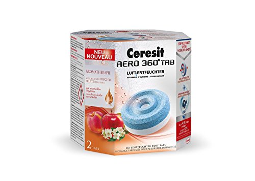 4-er Ceresit Aero 360° Luftentfeuchter Aromatherapie Frucht-Duft Nachfüll Tabs 4-er Pack