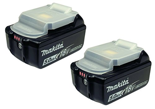 Makita BL 1850 B Ersatzakku 18 V - 5 Ah- Li-Ion mit LED Ladestandanzeige 2er Pack