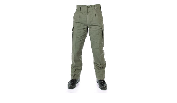Pantaloni stile militare, esercito, tessuto originale fustagno Moleskin,  oliva : Amazon.it: Abbigliamento