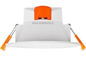 ENUOTEK Lampe Plafonnier Spot LED Encastrable Plafond à LED 10W 220V pour Salle de Bain et Cuisine Blanc Chaud Blanc Froid Ajustable Trou de Plafond ?90-105MM Pas Dimmable Lot de 1 de