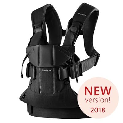 Baby Bjorn Porte-bébé One Noir Cotton mix Modèle 2018 BABYBJORN