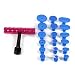 Produktbild Qiilu Car Body Paintless Dent Repairing Kit PDR Tools Abzieher Lifter T Bar mit 18 Tabs