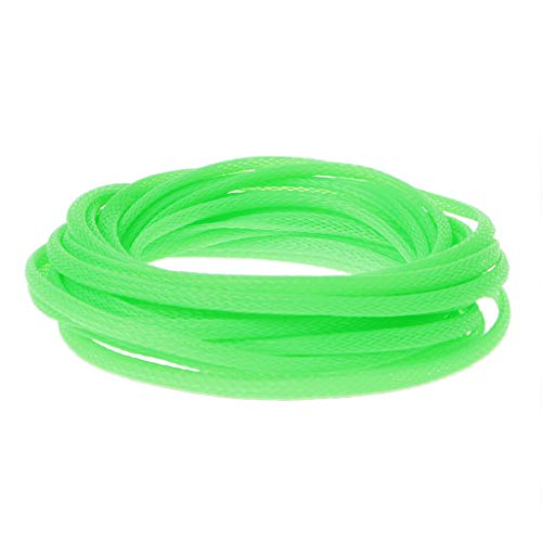 Preisvergleich Produktbild GROOMY (1 Stck. 5m 4mm geflochtener Drahtschlauchmantel - grün