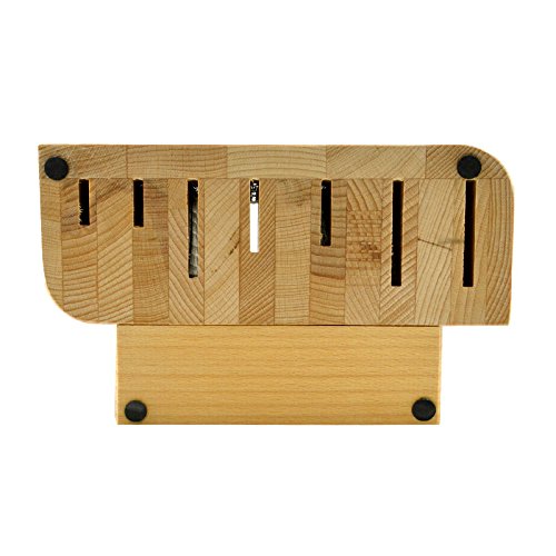 Messerblock für 7 Messer Schulte-Ufer Buchen-Holz Messerständer Messer-Halter - 4