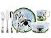 Produktbild WMF Kindergeschirr-Set 7-teilig Kinderlöffel Kindergabel Kindermesser Kinderkaffeelöffel Tasse Teller Müslischale Shaun das Schaf Cromargan Edelstahl rostfrei spülmaschinengeeignet