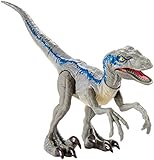 mattel fng98 jurassic world velociraptor blue claws ¡usa los movimientos ataque salvaje, como mordeduras, cabezazos, aletazos y más acciones, para recrear escenas de combate de película!