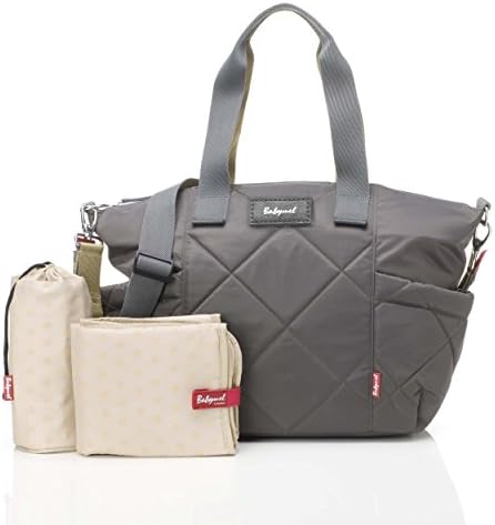 Babymel Evie Tote Baby Changing Bag Quilted Charcoal