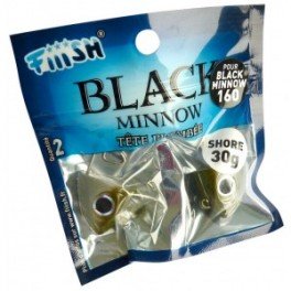 Preisvergleich Produktbild FIIISH - Têtes Black Minnow - Shore Kaki (x2) - 30g