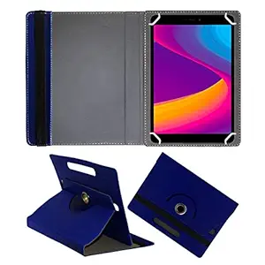 Fastway Rotating Leather Flip Case for Panasonic Tab 8 HD 8 inch with Wi-Fi+4G Tablet Stand (Blue)