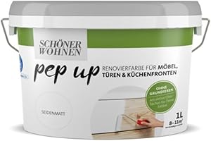 BRILLUX Pep up für Möbel Türen und Küchenfronten weiss seidenmatt 1 l