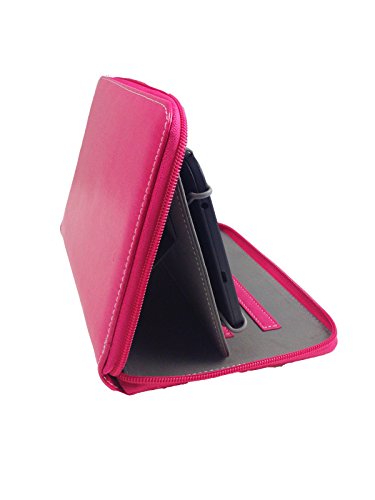 Tablet Tasche für Xido X110 3G (2017) S9 Schutz Hülle Etui Case + Touch Pen – 10.1 Zoll Pink Reißverschluss 360? - 3
