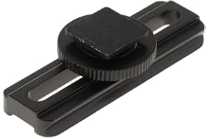 H HILABEE 20 Mm Schnellwechsel Hot Shoe Focuse Schienen Schieberegler Für Spiegelreflexkameras In Schwarz