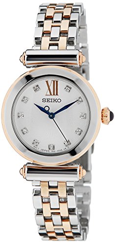 Seiko Damen-Armbanduhr XS Damenuhren Analog Quarz Edelstahl beschichtet SRZ400P1 Seiko Damen-Armbanduhr XS Damenuhren Analog Quarz Edelstahl beschichtet SRZ400P1
