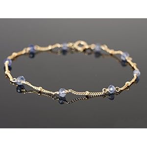 Iolith mit Satellitenkette Armband Etwas Blaues Brautschmuck Hochzeit