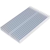 6cm x 10cm x 1cm Al&uuml;minyum Metal Soğutucu Blok Radyat&ouml;r Amfi Led Entegre Transistor Vga Ram Memory Cpu Gpu Peltier Isı D&uuml;ş&uuml;r&uuml;