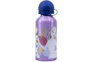 My sweety pop - Gourde - Aluminium - Pour enfant - Crèche - Maternelle - Ecole - Vacances - Repas - 17,5 cm – 400 ml - Hydratation - Idée Cadeau - La Reine des Neiges - Violet - pour fille