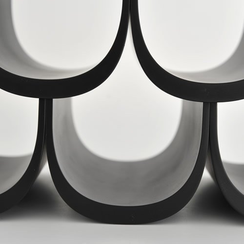 Alessi „Noè“ Flaschenregal mit Baukastensystem, schwarz 13 x 24 x 10.5 cm - 5