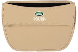 VTDOUQ Scatola portaoggetti per riempimento Spazio seggiolino Auto, per Land Rover Range Rover Evoque Velar Defender Discovery, Organizzatore di Accessori per Borse per Cuciture Auto,Beig-e