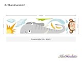 I-love-Wandtattoo ILWS-19-001 Kinderzimmer Möbelsticker Set „Safari“ zum Kleben Möbeltattoo Möbelaufkleber Möbeldeko Sticker Afrika Tiere - 3