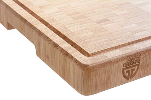 GRÄWE® Schneidbrett groß aus Bambus mit Saftrille 40 x 30 cm - 2