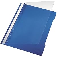 Leitz 41910035 Standard Hefter (A4, langes Beschriftungsfeld, PVC) blau
