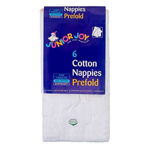 Junior Joy Ultra Supreme Prefold Nappies (6-Pieces)