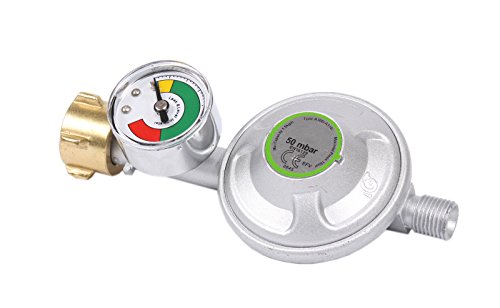 Gasdruckregler 50mbar 1,5kg/h mit Manometer für Heimgebrauch - 2