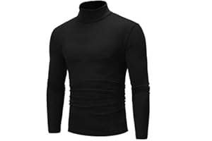 Zukmuk Maglione Caldo Uomo Invernale Maglietta Manica Lunga a Collo Alto T-Shirt Slim Fit Felpa Lavorata a Maglia Autunno Basic Sweater