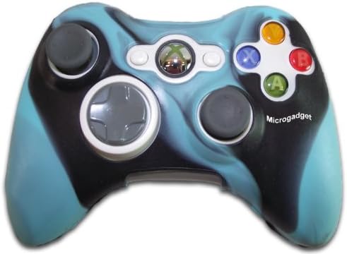 Silicon Skin for XBox 360 Controller - Blue/Black by MicroGadget